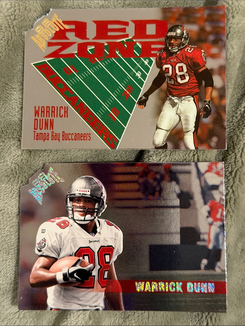 Warrick Dunn Tampa Bay Buccaneers 2 Card Lot